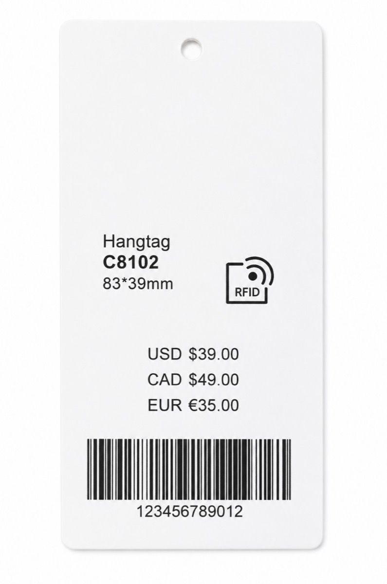 C8102 RFID apparel hangtag