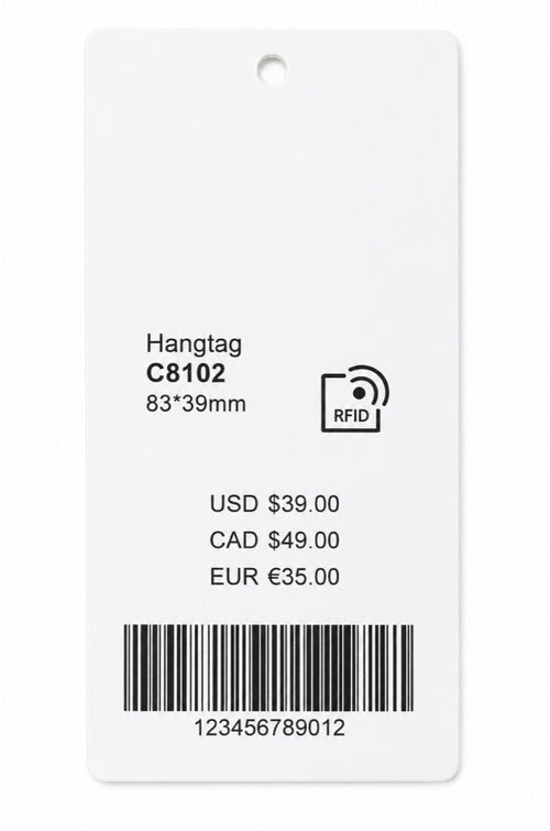 C8102 RFID apparel hangtag